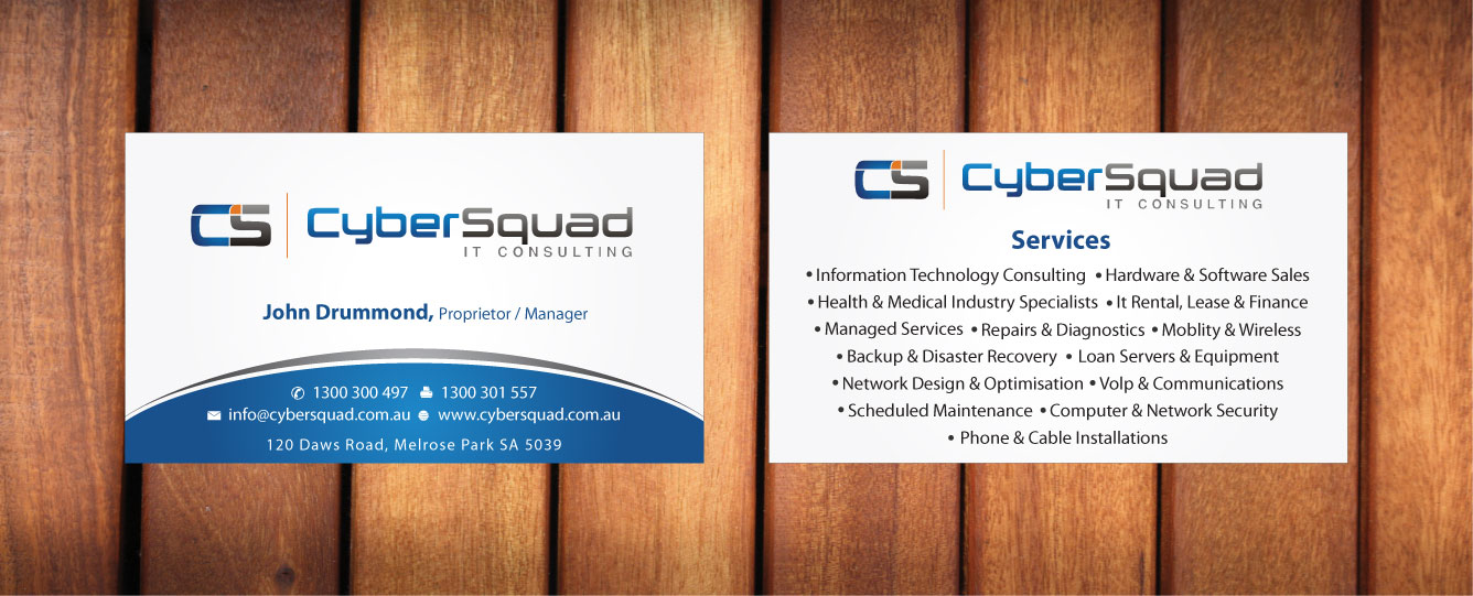 Business Card Design by Sbss for CyberSquad IT Consulting | Design #1125245