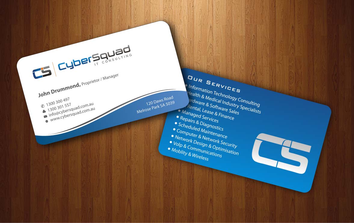 Business Card Design by Sbss for CyberSquad IT Consulting | Design #1125266