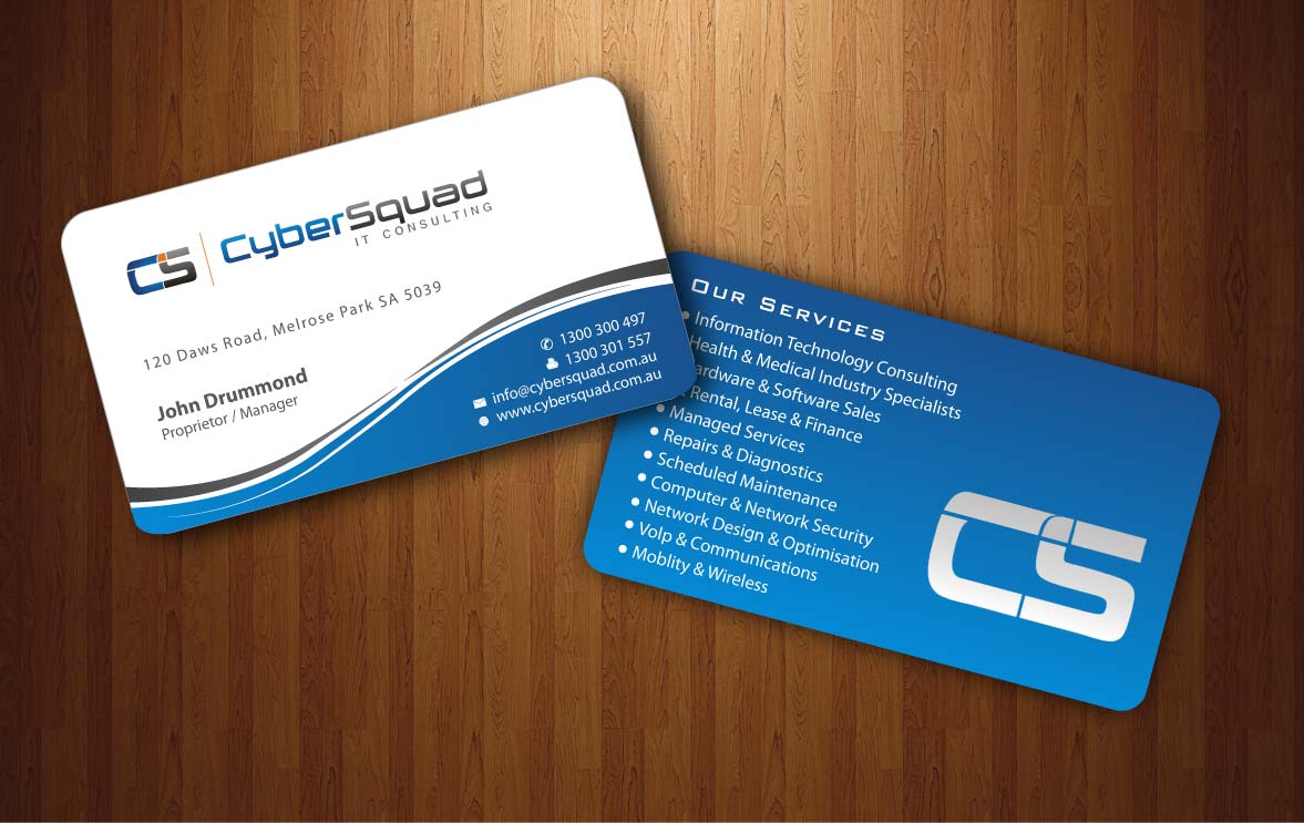 Business Card Design by Sbss for CyberSquad IT Consulting | Design #1125268