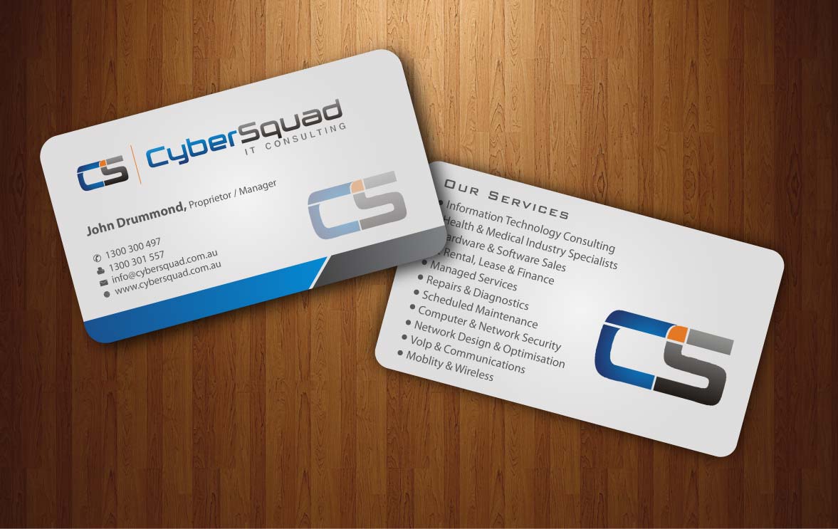 Business Card Design by Sbss for CyberSquad IT Consulting | Design #1125271