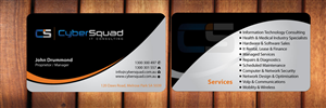 Business Card Design by Sbss for CyberSquad IT Consulting | Design: #1125619