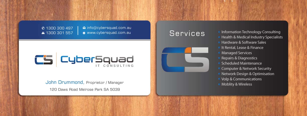 Business Card Design by Sbss for CyberSquad IT Consulting | Design #1125649
