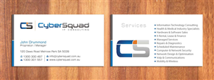 Visitenkarten-Design von Sbss für CyberSquad IT Consulting | Design: #1125650
