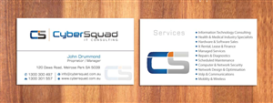 Visitenkarten-Design von Sbss für CyberSquad IT Consulting | Design: #1125654