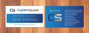 Visitenkarten-Design von Sbss für CyberSquad IT Consulting | Design: #1125658