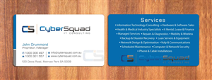 Visitenkarten-Design von Sbss für CyberSquad IT Consulting | Design: #1125660