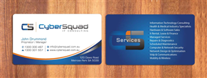 Visitenkarten-Design von Sbss für CyberSquad IT Consulting | Design: #1125665