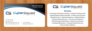 Visitenkarten-Design von Sbss für CyberSquad IT Consulting | Design: #1125757