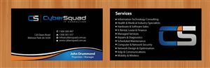 Visitenkarten-Design von Sbss für CyberSquad IT Consulting | Design: #1125762