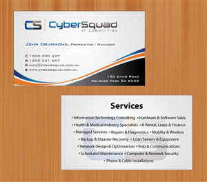 Visitenkarten-Design von Sbss für CyberSquad IT Consulting | Design: #1125767