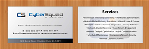 Visitenkarten-Design von Sbss für CyberSquad IT Consulting | Design: #1125772