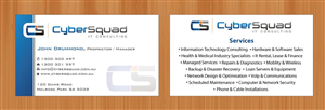 Visitenkarten-Design von Sbss für CyberSquad IT Consulting | Design: #1125775