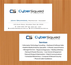 Visitenkarten-Design von Sbss für CyberSquad IT Consulting | Design: #1125776