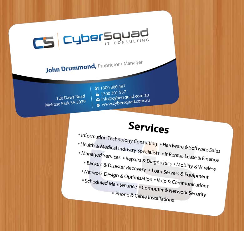 Business Card Design by Sbss for CyberSquad IT Consulting | Design #1125781