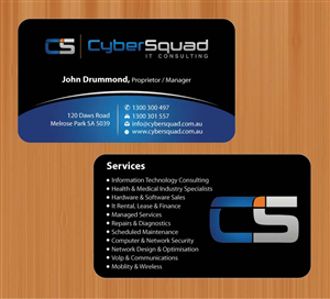 Visitenkarten-Design von Sbss für CyberSquad IT Consulting | Design: #1125784