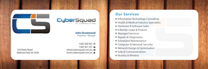 Visitenkarten-Design von Sbss für CyberSquad IT Consulting | Design: #1172938
