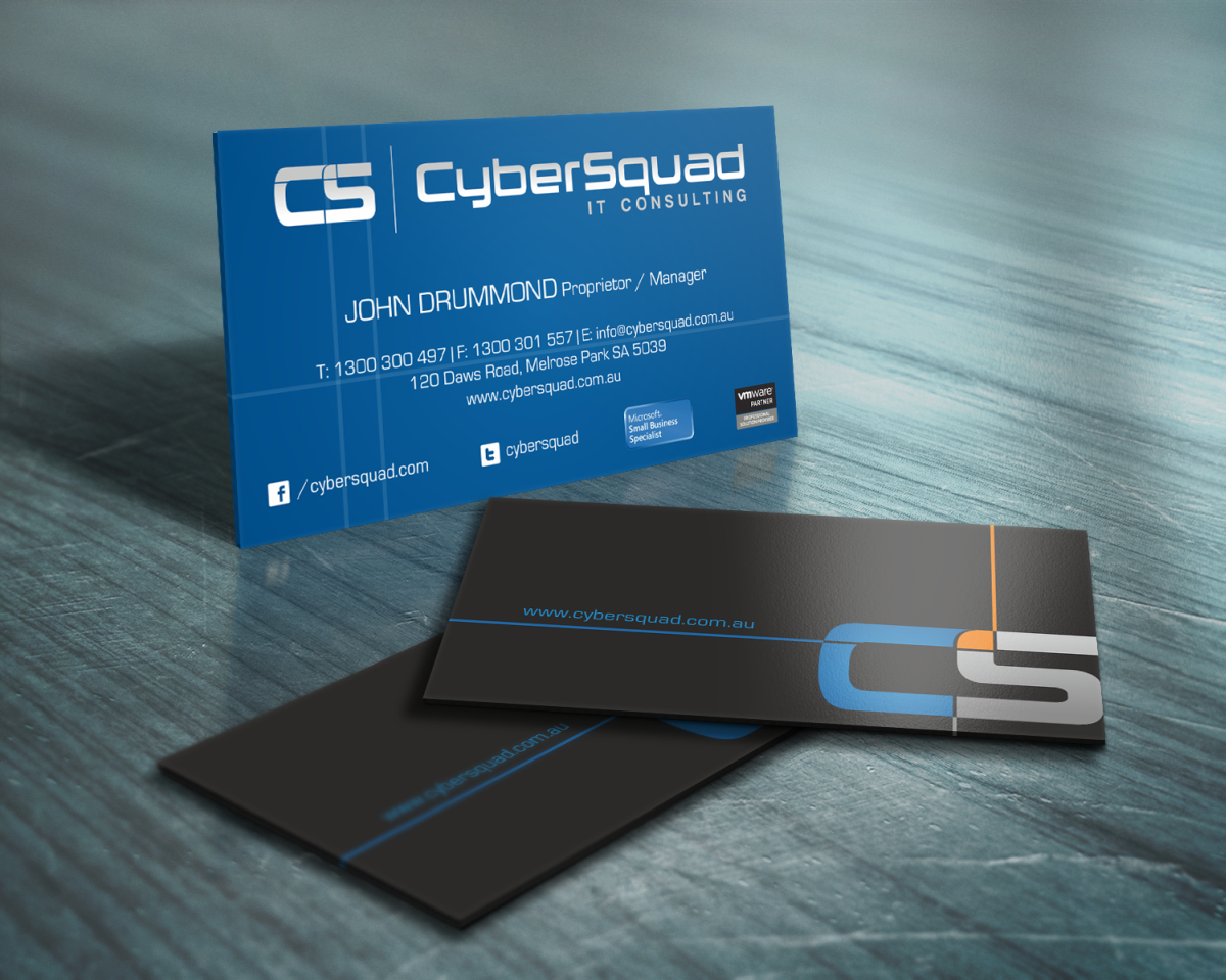 Business Card Design by HYPdesign for CyberSquad IT Consulting | Design #1149545