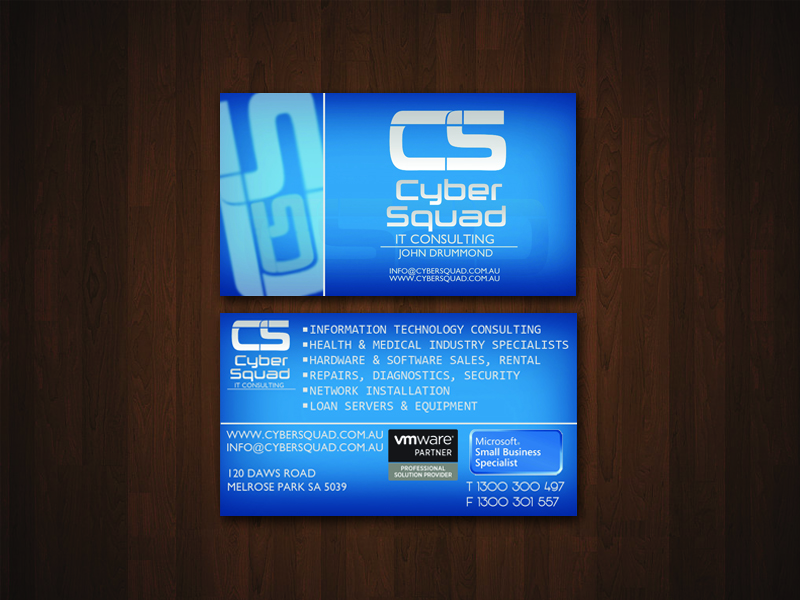 Business Card Design by NiksSmi for CyberSquad IT Consulting | Design #1128776
