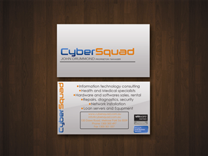 Business Card Design by NiksSmi for CyberSquad IT Consulting | Design: #1128804