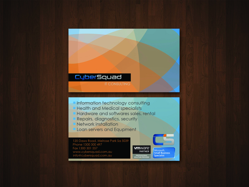 Business Card Design by NiksSmi for CyberSquad IT Consulting | Design #1128809