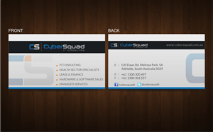 Business Card Design by visu for CyberSquad IT Consulting | Design: #1168941