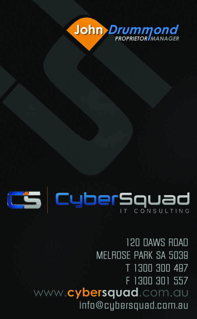 Business Card Design by Vishnu Suresh for CyberSquad IT Consulting | Design #1170151