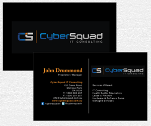 Business Card Design by Bernard H for CyberSquad IT Consulting | Design: #1157840