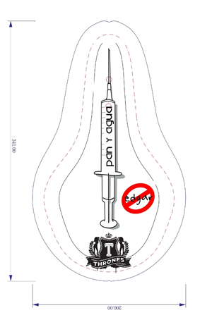 Tshirt design meets bike seat