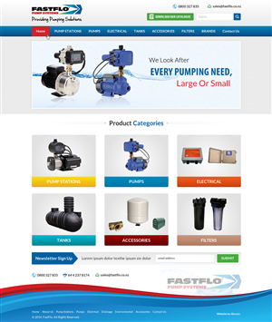 New Pump Website Design Needed