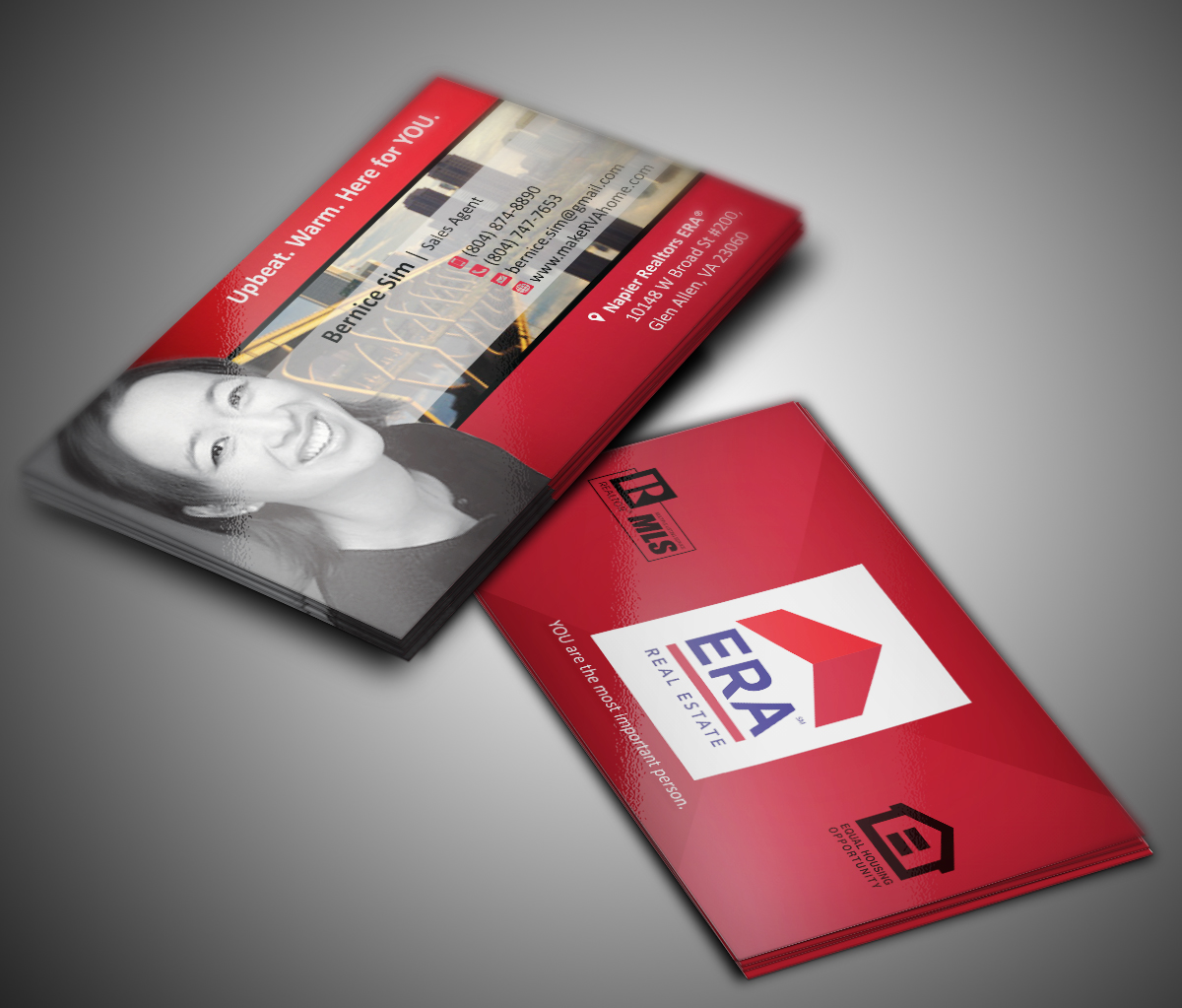 Business Card Design by MT for Happy New Beginnings LLC with Napier Realtors ERA | Design #4169314