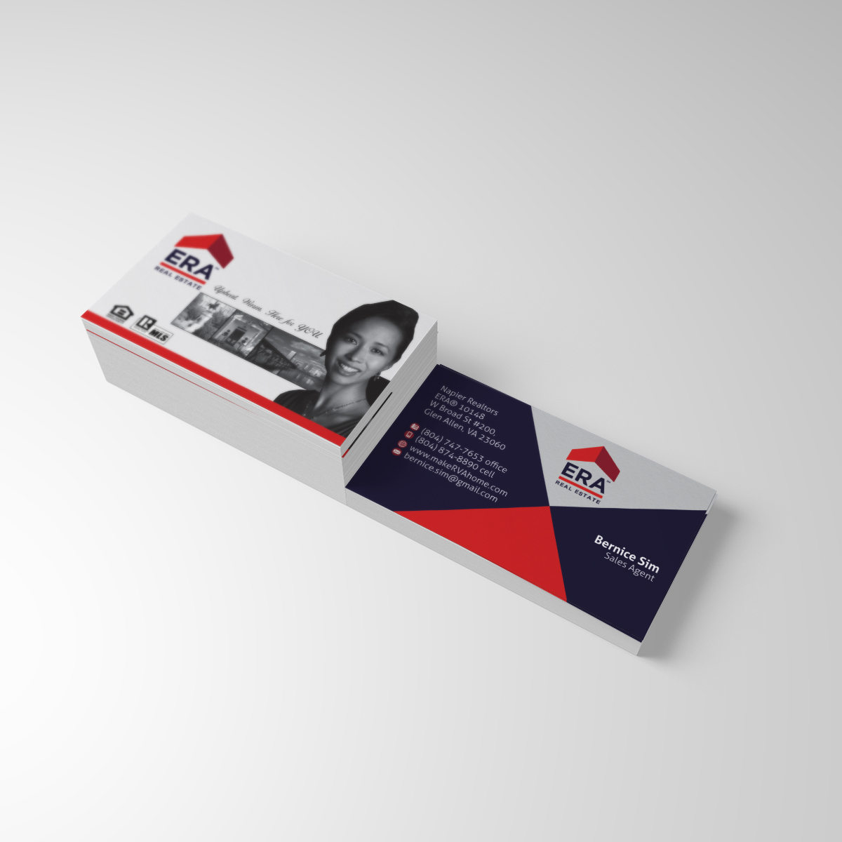 Business Card Design by dkthedon for Happy New Beginnings LLC with Napier Realtors ERA | Design #4169654