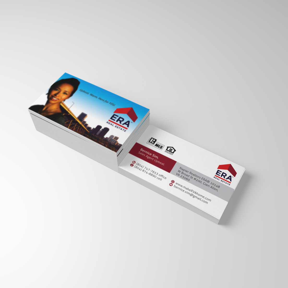 Visitenkarten-Design von dkthedon für Happy New Beginnings LLC with Napier Realtors ERA | Design #4169668