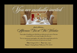 Afternoon Tea at The Windsor | Einladungs-Design von laxman2creative