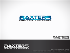 Baxters Concrete or Baxters Concrete & Quarries | Logo Design by dan99