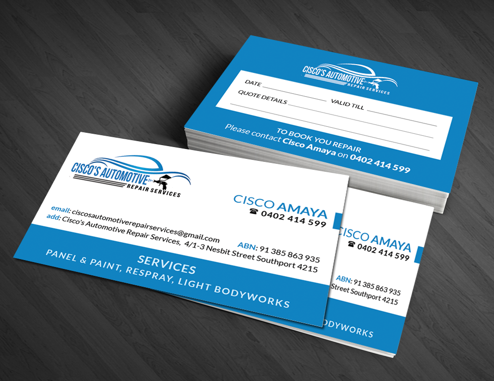 Business Card Design by  Artman for this project | Design #4079500