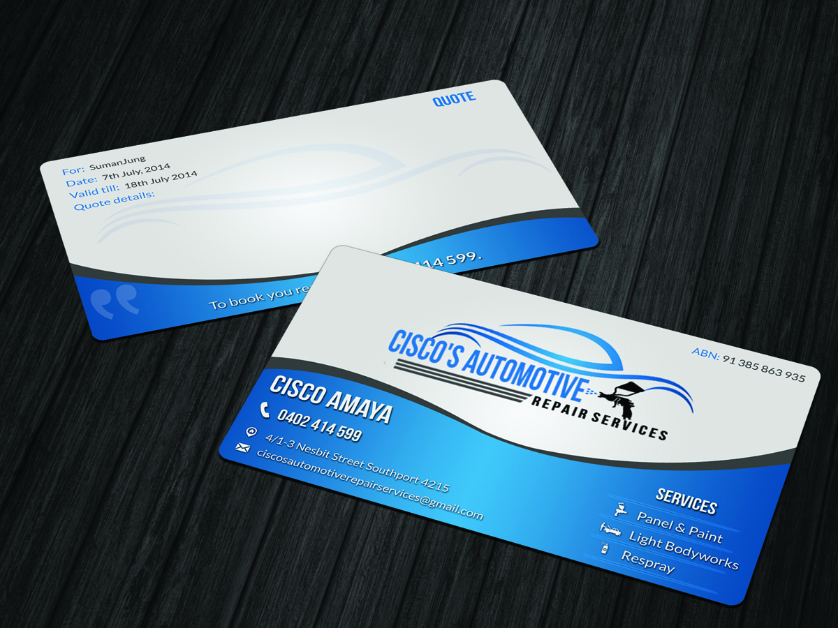 Visitenkarten-Design von CinqSnipe für dieses Projekt | Design: #4098367