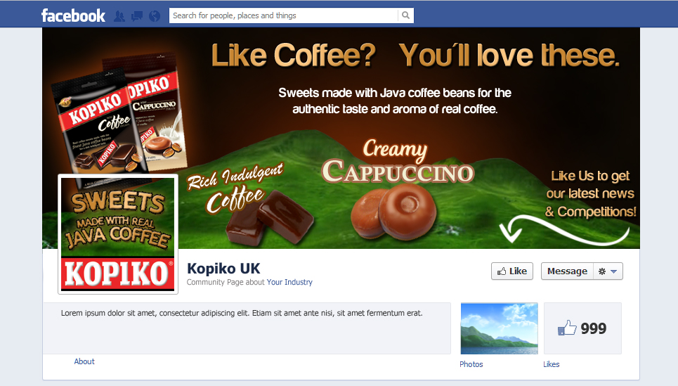 Facebook Design by DCN Graphics for Kopiko UK | Design #1152091