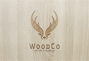 WoodCo Custom Cabinetry | Logo Design by Catalogo