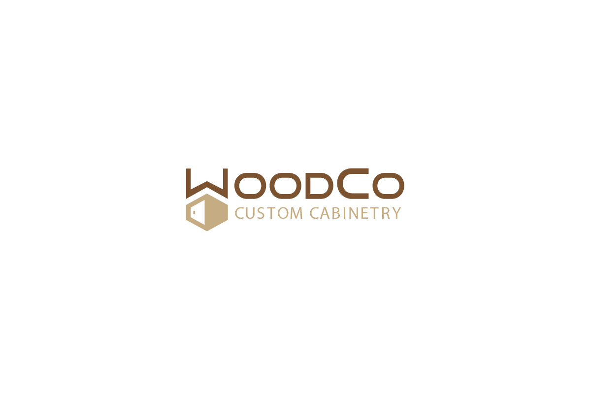 retail logo design for woodco custom cabinetry by omee design 4104183