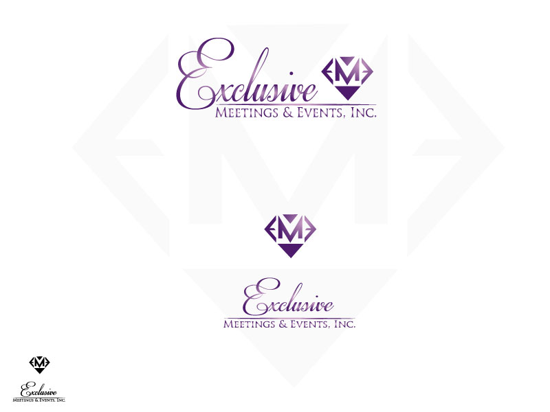 Logo Design by Bling Connect Ink for Exclusive Meetings and Events | Design #1150814