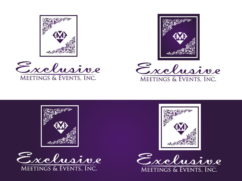 Logo Design by Bling Connect Ink for Exclusive Meetings and Events | Design: #1177798