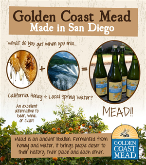 Shelf Talker for craft mead in bottle shops
