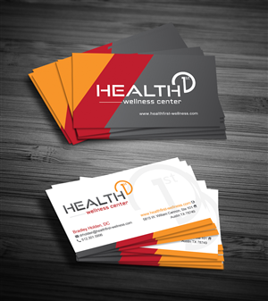 Business Card Design by diRtY.EMM for HealthFirst Wellness Center | Design: #1160723