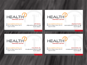 Business Card Design by diRtY.EMM for HealthFirst Wellness Center | Design: #1162377