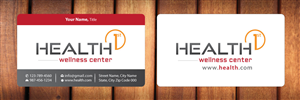 Business Card Design by Sbss for HealthFirst Wellness Center | Design: #1141784