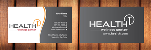 Business Card Design by Sbss for HealthFirst Wellness Center | Design: #1141789
