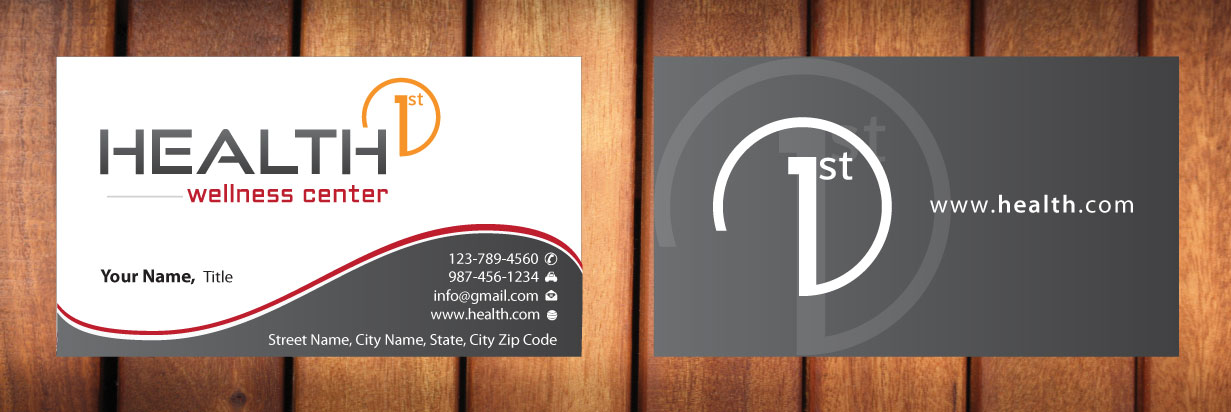 Business Card Design by Sbss for HealthFirst Wellness Center | Design #1141793