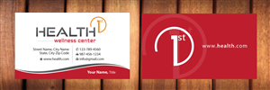 Business Card Design by Sbss for HealthFirst Wellness Center | Design: #1141802