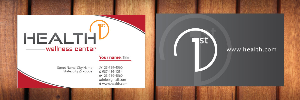 Business Card Design by Sbss for HealthFirst Wellness Center | Design #1141803