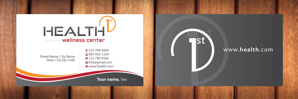 Business Card Design by Sbss for HealthFirst Wellness Center | Design #1141805